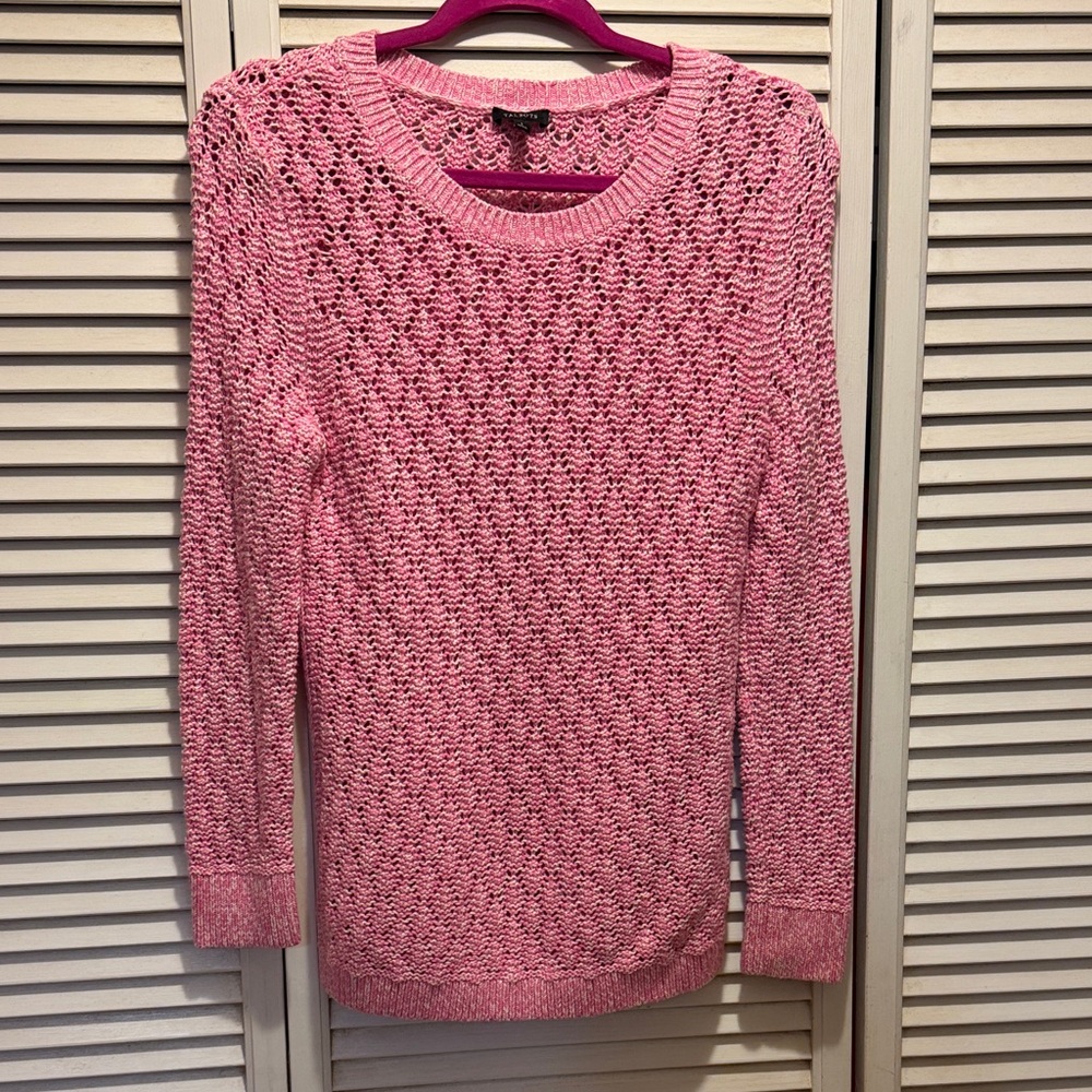 Talbots Pink Crew Neck Sweater ~ Small